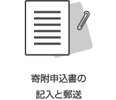 寄付申込書の記入と郵送